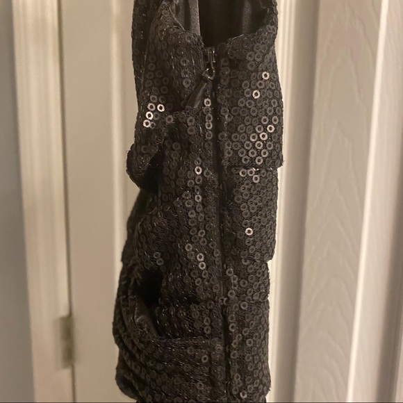 Black sequin cocktail dress - Picture 6 of 6